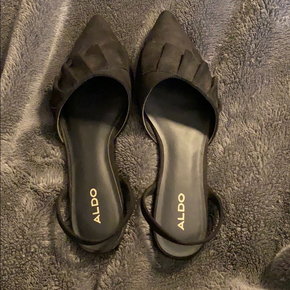 Black aldo flats